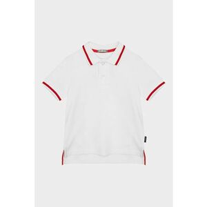 Tricou polo de bumbac cu imprimeu text imagine