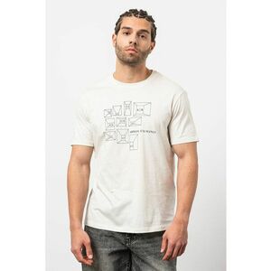 Tricou cu decolteu la baza gatului cu logo imagine