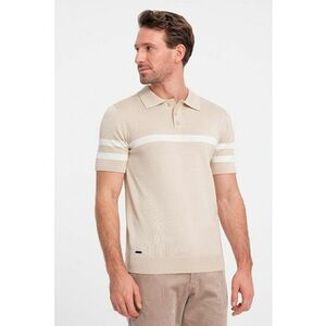 Tricou polo cu dungi contrastante imagine
