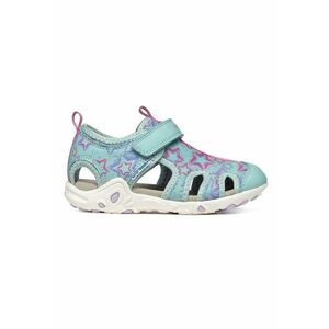 Sandale de piele ecologica si material textil cu velcro imagine