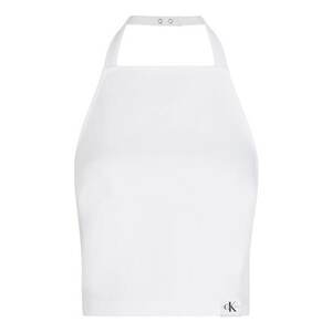 Top crop din mestec de modal cu model halter imagine