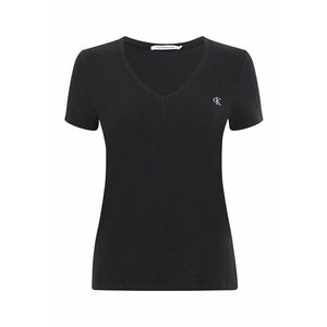 Tricou slim fit cu decolteu in V imagine