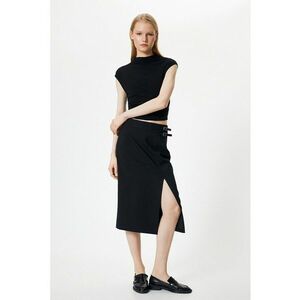 Fusta midi cu slit lateral imagine