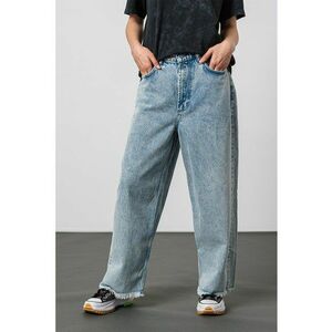 Blugi relaxed fit cu terminatii nefinisate Blake imagine