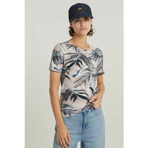 Tricou de bumbac cu decolteu la baza gatului imagine