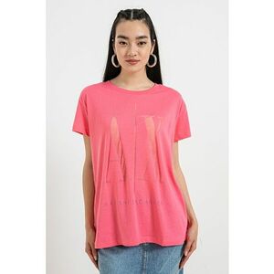 Tricou supradimensionat cu imprimeu logo imagine