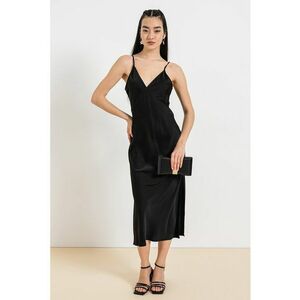 Rochie cu decolteu in V si slit lateral imagine