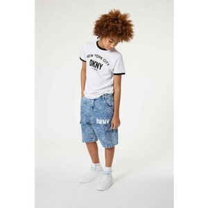 Tricou cu imprimeu logo si garnituri contrastante imagine