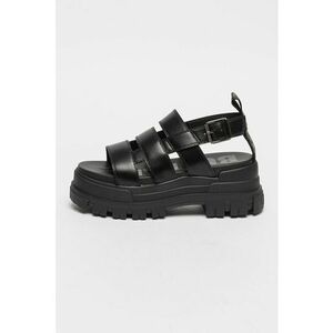 Sandale wedge de piele ecologica imagine