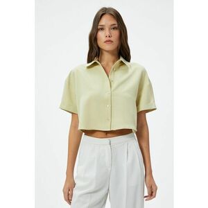 Camasa crop din amestec de modal imagine