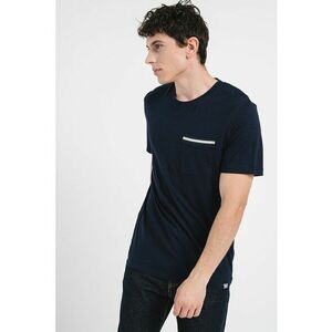Tricou de bumbac cu buzunar aplicat imagine