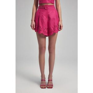 Pantaloni scurti de in cu detalli brodate imagine