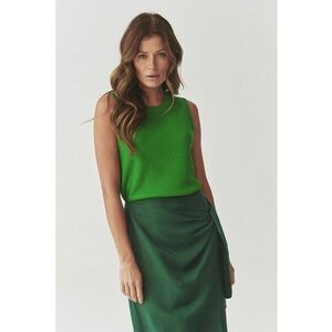Bluza fara maneci cu decolteu la baza gatului imagine