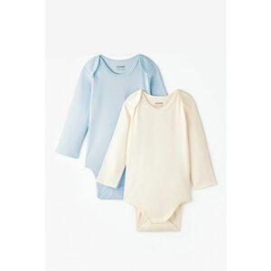 Set de body-uri uni cu maneci lungi - 2 piese imagine