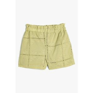 Pantaloni scurti din bumbac cu model in carouri imagine