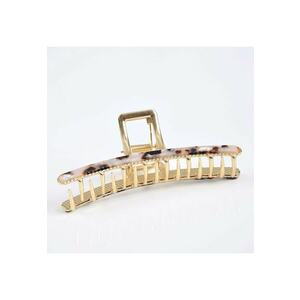 Cleste de par auriu cu model animal print 10.5 cm imagine