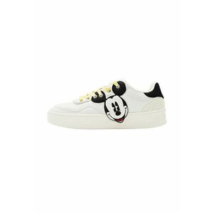 Pantofi sport de piele ecologica cu imprimeu Mickey Mouse imagine