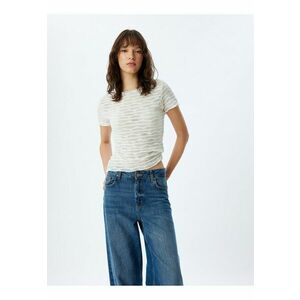 Tricou crop semitransparent imagine