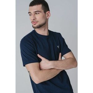 Tricou de bumbac cu decolteu la baza gatului imagine