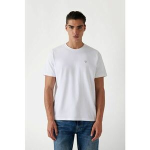 Tricou de bumbac cu decolteu la baza gatului imagine