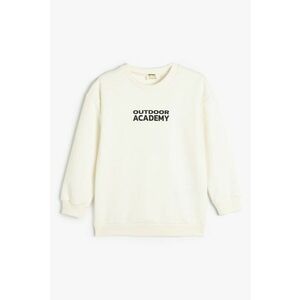 Bluza de trening cu imprimeu text contrastant imagine