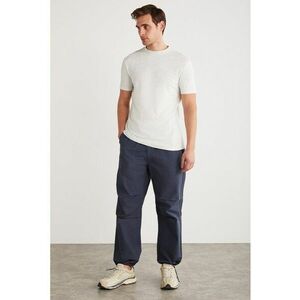 Tricou slim fit din amestec de bumbac cu decolteu la baza gatului Tiago imagine
