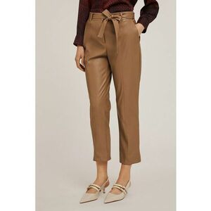 Pantaloni de piele ecologica cu cordon imagine