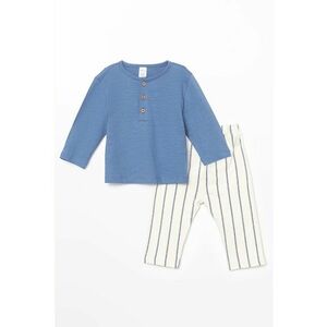 Set de tricou de bumbac cu pantaloni lungi - 2 piese imagine