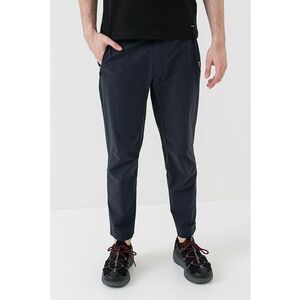 Pantaloni crop conici cu banda elastica in talie imagine