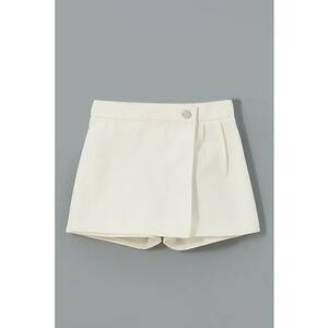 Fusta-pantalon uni din denim imagine