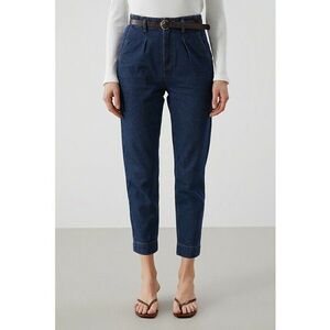 Blugi crop mom fit imagine