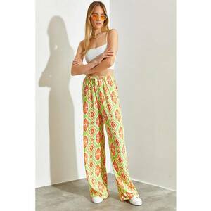 Pantaloni cu model si talie inalta imagine
