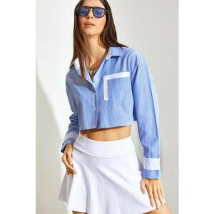 Camasa crop cu maneci lungi imagine