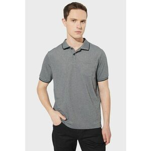 Tricou polo din material pique cu buzunar pe piept imagine