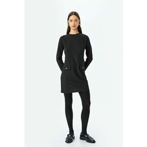 Rochie mini uni cu decolteu la baza gatului imagine