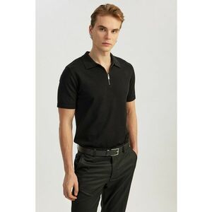 Tricou polo cu fermoar scurt imagine