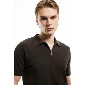 Tricou polo cu fermoar scurt imagine