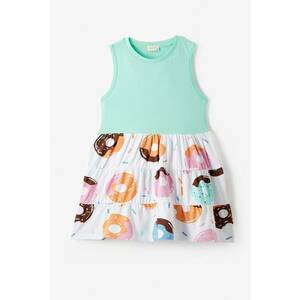 Rochie combi cu imprimeu imagine