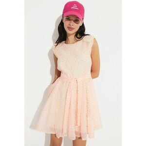Rochie mini fara maneci cu buline imagine