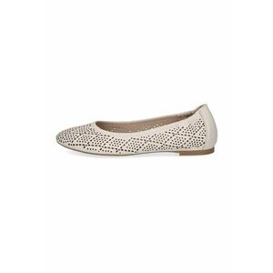 Balerini de piele cu design perforat imagine
