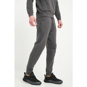 Pantaloni de trening cu buzunare cu fermoar si snur imagine