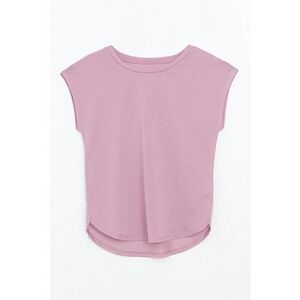 Tricou cu decolteu rotund si model uni imagine