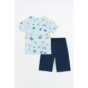 Set de pantaloni scurti si tricou din bumbac - 2 piese imagine