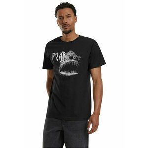 Tricou cu imprimeu si decolteu la baza gatului imagine