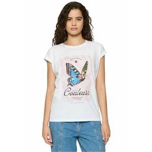 Tricou cu imprimeu cu fluture imagine