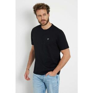 Tricou de bumbac cu decolteu la baza gatului imagine