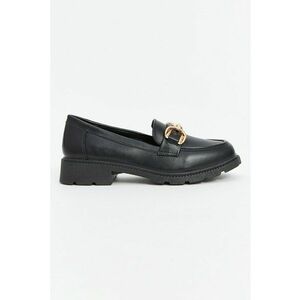 Pantofi loafer de piele ecologica cu detalii metalice imagine