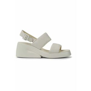 Sandale wedge de piele Kaah imagine