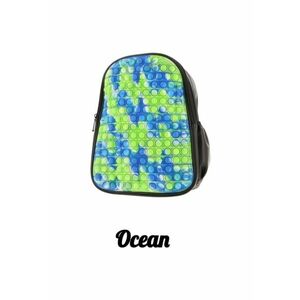 Rucsac Pop It piele ecologica P11 - 31 x 24 x 12 cm - Ocean imagine