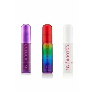 Set cadou parfumuri de dama Purple - Colours - Pop Art - Milton-Lloyd Fragrances - 3 x 50 ml imagine